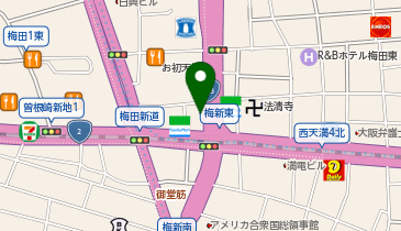 MEN'Sクリア 大阪梅田店の地図画像