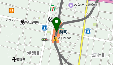 MEN'Sクリア 高松瓦町FLAG店の地図画像