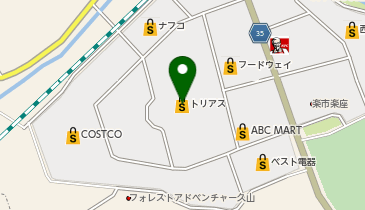 MEN'Sクリア トリアス久山店の地図画像