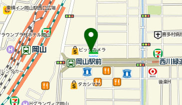 ラダシア 岡山駅前店の地図画像