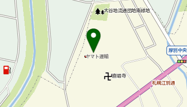 ヤマト運輸 札幌ベースの地図画像