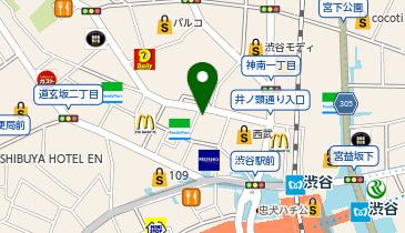 快活CLUB(クラブ) 渋谷センター街店の地図画像