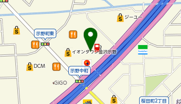 AION(アイオン)ダンスアカデミー イオンタウン金沢示野校の地図画像