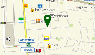 最魚の晩餐 -寿司と牡蠣と日本酒の裏切り- 中野店の地図画像