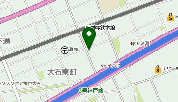 鰻と但馬牛ひつまぶし かぐら神重 灘大石店の地図画像