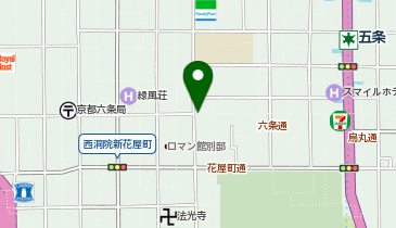 白山湯 六条店の地図画像