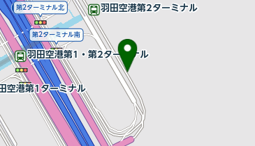 羽田空港第2ターミナル 貸切バス乗り場の地図画像