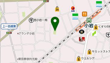 西小岩1丁目児童遊園の地図画像