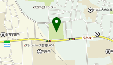 駒場野公園拡張部の地図画像
