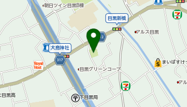 大鳥公園の地図画像
