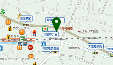 杉並区産業振興センターの地図画像