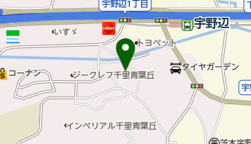 うの整骨院の地図画像