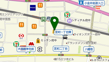 子ども家庭支援センター「たっち」の地図画像