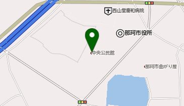 那珂市中央公民館の地図画像