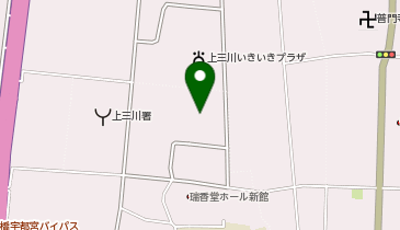 上三川町ORIGAMIプラザの地図画像