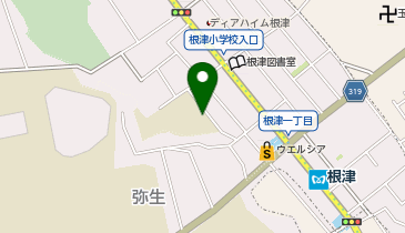 根津交流館の地図画像