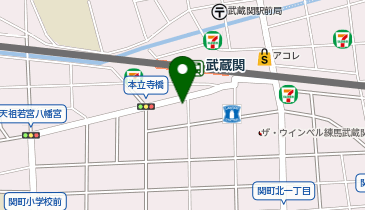 むさしの森薬局の地図画像