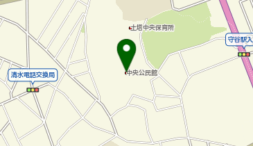 もりりん中央(守谷市中央公民館)の地図画像