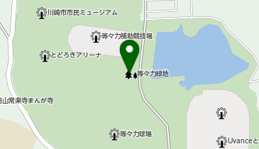 等々力緑地多目的広場の地図画像