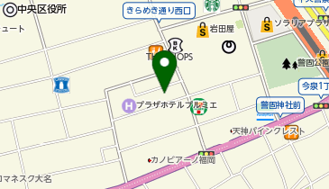 こおりやたから 大名店の地図画像