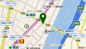 nagomi-NATULURE Organic Herb Tea Cafe(ナゴミナチュラル オーガニック ハーブ ティー カフェ) 蔵前店の地図画像