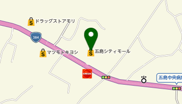 鰻の成瀬 五島シティモール店の地図画像