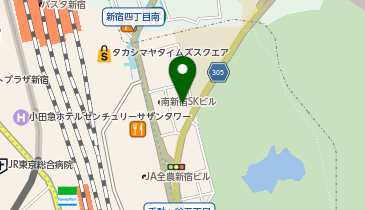 ベルサール新宿南口の地図画像