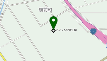 株式会社アイシン 安城工場の地図画像