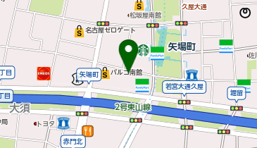 メンズミュゼプラチナム 名古屋栄店の地図画像