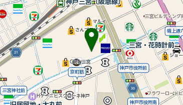 CoCoRo Plus(ココロ プラス) 神戸三宮店の地図画像