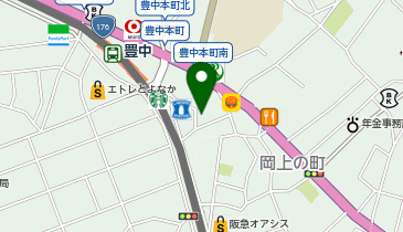 肉屋の創作串揚げ Garage(ガレージ) 豊中駅前店の地図画像
