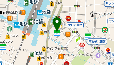 ミートナイト 池袋店の地図画像