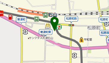 月島もんじゃ・お好み焼き どてっぱん 石山駅前店の地図画像