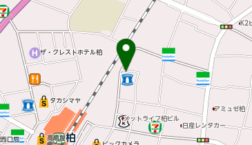 Sheer Music(シアーミュージック) 柏校の地図画像