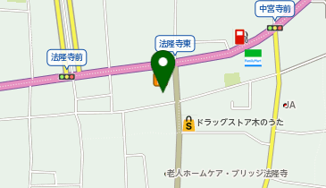 ワールドプラスジム 法隆寺店の地図画像