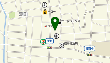 ヘアカラー専門店カラープラス 種池店の地図画像