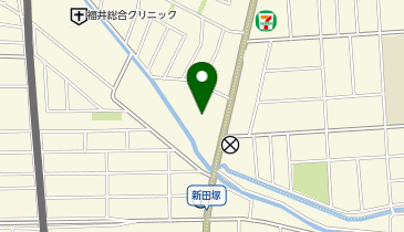 ヘアカラー専門店カラープラス 新田塚店の地図画像