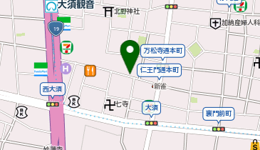 ヘアカラー専門店カラープラス 大須店の地図画像