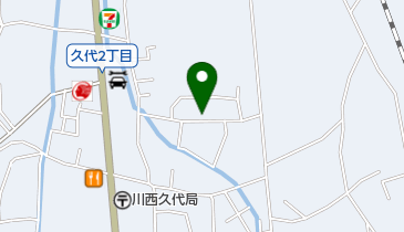 川西南部農産物直売所の地図画像