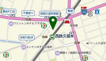 かつ丼・親子丼の光 西鉄久留米駅店の地図画像