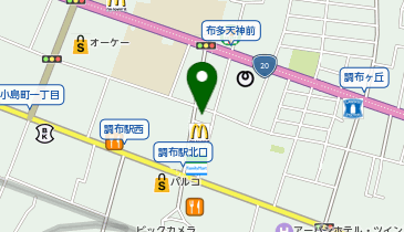 すし酒場くらや 調布本店の地図画像