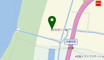 枚方市蹉?ポンプ場の地図画像