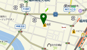 マッキントッシュ フィロソフィー 福井西武店の地図画像