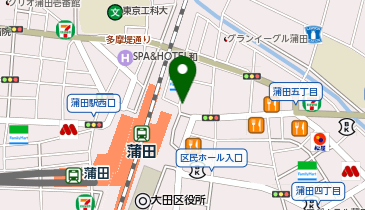 おかげ庵 蒲田東口店の地図画像