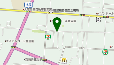 なないろベーグルの地図画像
