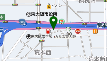 JAグリーン大阪 荒本支店 朝市の地図画像