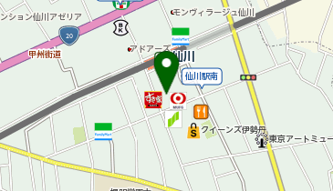 仙川蕎香の地図画像