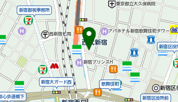 駄目な隣人 新宿店の地図画像