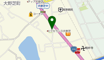 大野芝町いわちどり公園の地図画像