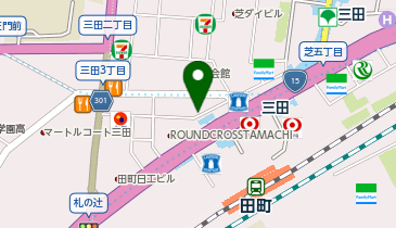 三田駅前整骨院の地図画像